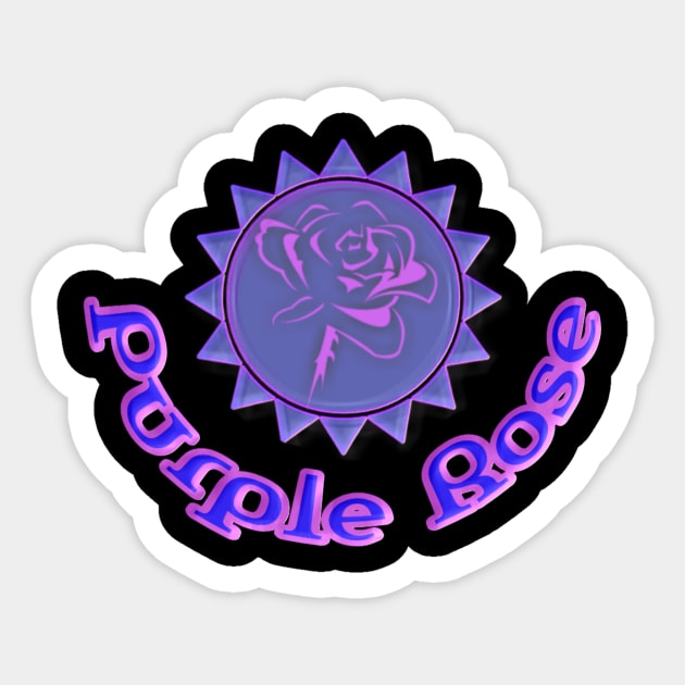 Purple Rose Sticker by Sabeb store